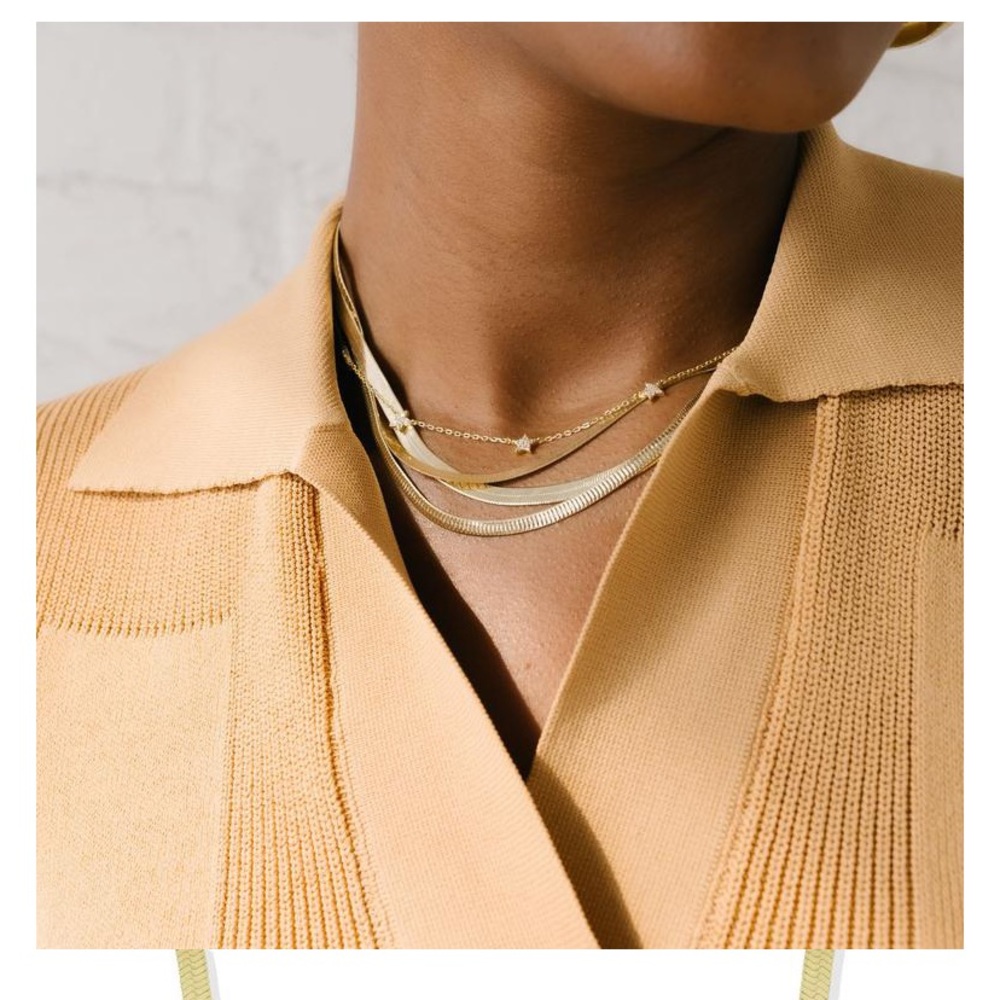 Argento Vick Flat Chain Necklace